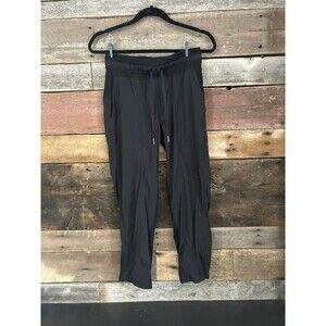 Lululemon Women's Black dance studio Pants Size 4 Drawstring Waist Straight Leg